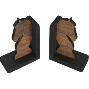 At Figürlü Dekoratif Ahşap Kitap Tutucu