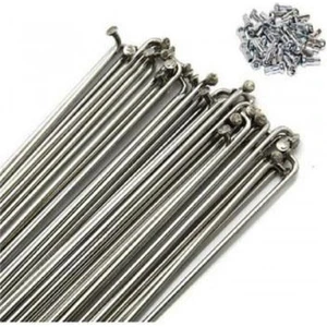 Bisiklet 24 / 26 Jant Teli 2mm x 251 [36 Adet] Çift Kat Jantlar Silver