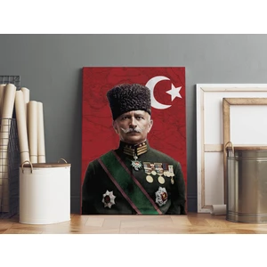 Satürn Design Fahrettin Paşa Kanvas Tablo 40X55CM Çöl Kaplanı Fahrettin Paşa Dekoratif Tablo