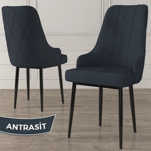 Canisat Trex Serisi, 1.sınıf Babyface Kumaş Sandalye, Siyah Metal Ayak
