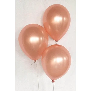 Deniz Party Store  12 Inç Metalik Rose Gold Balon 10'lu
