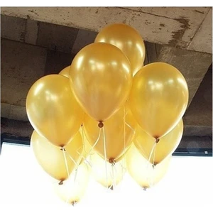 Deniz Party Store  12 Inç Metalik Gold Balon 10'lu