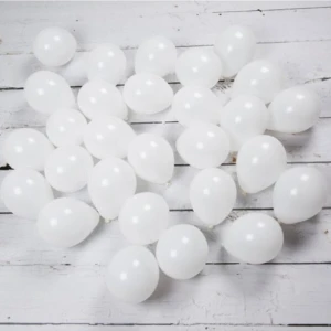 Deniz Party Store 5 Inç Minik Latex Balon 12,5 cm Çap 20 Adet Pastel Beyaz