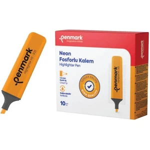 Fosforlu Kalem Neon Turuncu 10'lu Hs 505 03