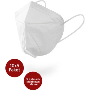 Ffp2 N95 Maske 5 Katmanlı 50 Adet