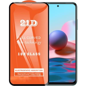 Xiaomi Redmi Note 10 Ekran Koruyucu 21D Tam Kaplayan Kavisli