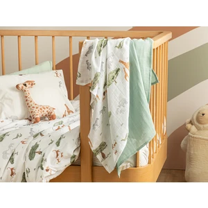 English Home Safarı Pamuk Müslin Bebe Müslın Set 65X65 cm Yeşil