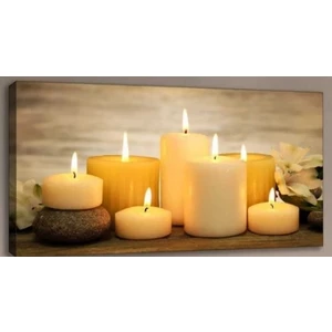 Tablo Mum Işığı Duvar Dekorasyon Tablo 60 x 120 cm
