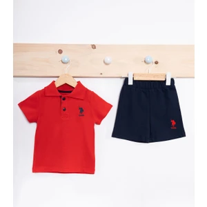 U.S. Polo Assn. Classic Kırmızı Erkek Bebek Takımı