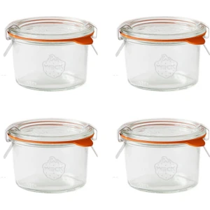 200 ml Cam Saklama Kavanozu 4 Adet