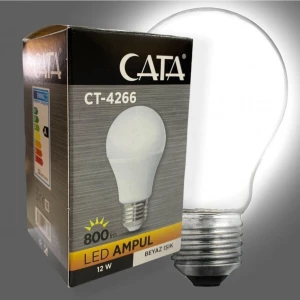 12 W LED Ampul Beyaz Işık CT-4266 (10 Adet)