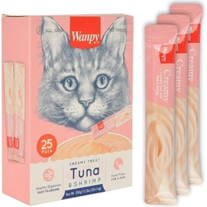 Ton Balıklı Karidesli Likit Sıvı Kedi Ödülü 14 gr x 25 Li Ba-Wanpy-1