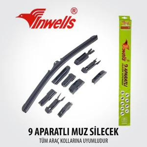 Silecek Süpürgesi 500 mm 9 Aparatlı Universal Banana Tip IN W 018 036
