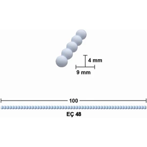 E Hobici  Bükülebilir Esnek Çıta 100 cm Eç-48