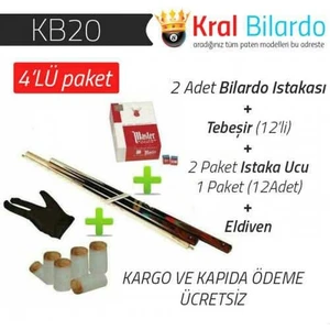 Bilardo Istakası + Tebeşir + Uc + Eldiven