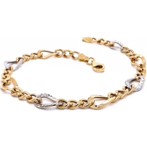 Altın Köşe İtalyan Hallow Altın Bileklik 14 Ayar