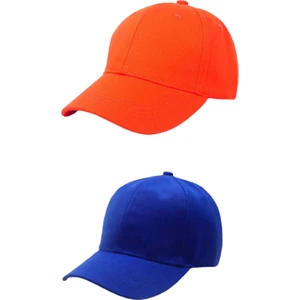 Elif İç Giyim Unisex Ayarlanabilir Spor Basic Kep Şapka 2'li Set