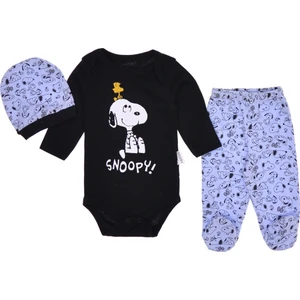 Snopy Baskılı 3'lü Erkek Zıbın Takımı
