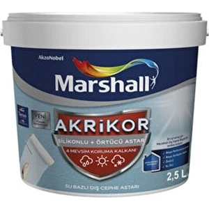 Akrikor Silikonlu Örtücü Astar 2,5 Lt