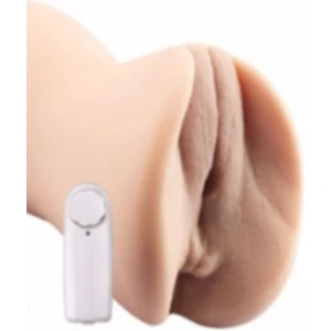 Golden 17 cm Titreşimli 2 Işlevli Büyük Boy Realistik Yapay Suni Vajina ve Anüs