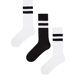 Mem Socks 3'lü Çizgili Çocuk Dizaltı Çorap
