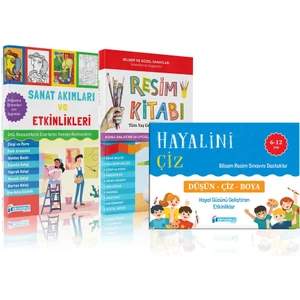 Bilsem Mülakat Sınavı Hazırlık 2. Sınıf 3'lü Resim Seti ( Sanat Akımları-Hayalini Çiz-Resim Kitabı ) (Ciltli)