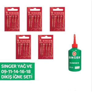 Artus Tedarik Iğne Seti 9-11-14-16-18 Singer Yağ