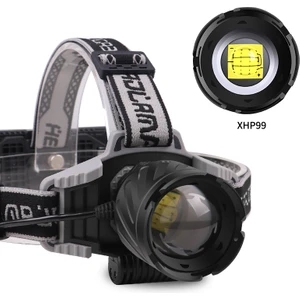 PS-2099 Profesyonel XHP99 LED Zoomlu USB Şarj Edilebilir Kafa Lambası