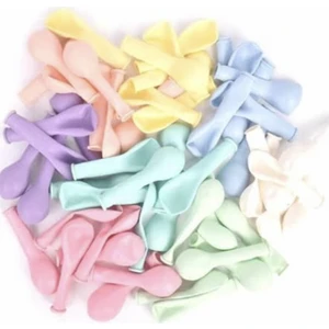 Deniz Party Store 5 Inç Minik Latex  Balon 12,5 cm Çap 20 Adet Macaron Karışık