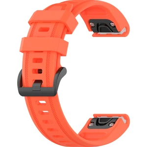 Garmin Fenix 5s - 5s Plus Için Quick Fit Özellikli Silikon Kordon Kayış Nektarin