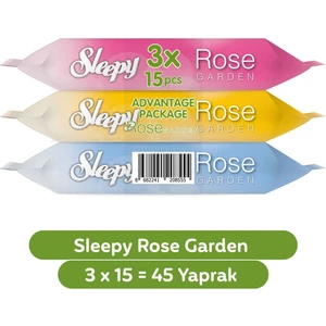Rose Garden Seyahat Cep Mendili 3 x 15 Yaprak Alkol ve Paraben İçermeyen Temizlik
