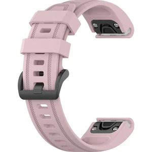 Garmin Fenix 5s - 5s Plus Için Quick Fit Özellikli Silikon Kordon Kayış Lila
