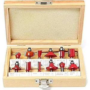 Yu-Su Tools Freze Seti 8 mm Freze Takımı El Freze Ürün 12 Parça Ahşap Kutulu