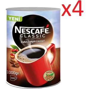 Classic Kahve Teneke Kutu 4 x 1 kg