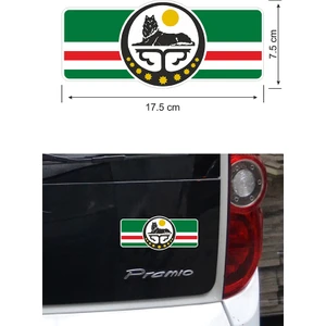 Çeçen Bayrak Color Sticker 17,5 x 7,5 cm