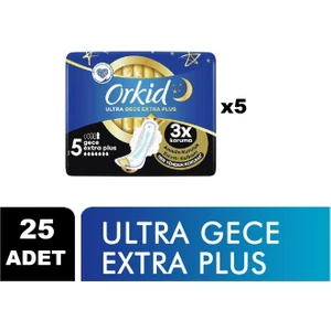 Ultra Gece Extra Plus Boy 5 Hijyenik Ped 25'Li
