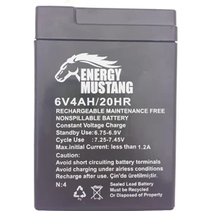 Energy Mustang 6V 4AH Terazi Aküsü
