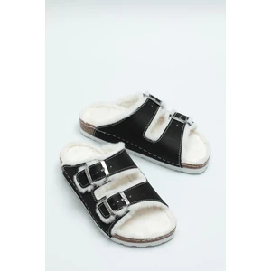 Paleng Mantar Taban Kışlık Kadın Terlik