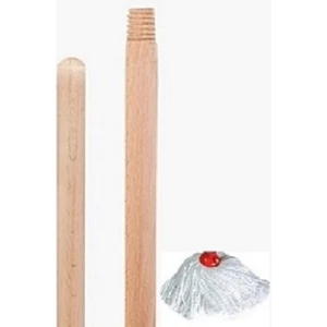 Renk Yapı Rüyası Renk Yapı Balkon Teras Ofis Ev Temizliği İçin Mikrofiber Vileda Ucu Mop Ucu Yedeği  ve Ahşap  Gürgen Sap Takımı