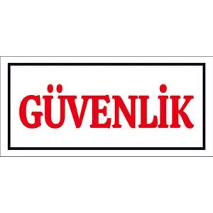 Çağ Ajans Güvenlik. Sticker   12X25 cm   Etiket