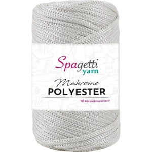 Spagetti Yarn Polyester Makrome 4mm 250G Şeker Beyaz