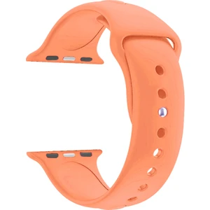 Apple Watch Se Için 40 mm Small Beden(S/m Size) Spor Silikon Kordon(54 Farklı Renk) Açık Nektarin