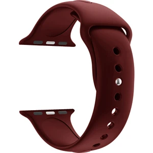 Apple Watch Se Için 40 mm Small Beden(S/m Size) Spor Silikon Kordon(54 Farklı Renk) Koyu Bordo