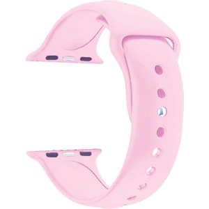 Apple Watch Se Için 40 mm Small Beden(S/m Size) Spor Silikon Kordon(54 Farklı Renk) Pembe