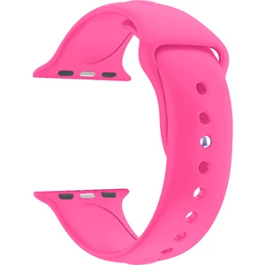 Apple Watch Se Için 40 mm Small Beden(S/m Size) Spor Silikon Kordon(54 Farklı Renk) Fuşya