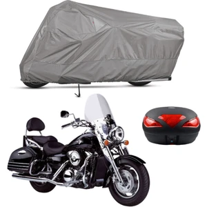 Kawasaki Vn 1600 Arka Çanta Uyumlu Motosiklet Brandası Motor Brandası (A+ Kalite)