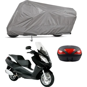 Peugeot Satelis 400 Arka Çanta Uyumlu Motosiklet Brandası Motor Brandası (A+ Kalite)