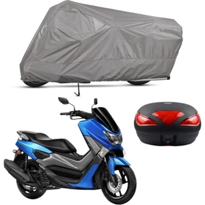 Yamaha Nmax 125 Arka Çanta Uyumlu Motosiklet Brandası Motor Brandası (A+ Kalite)