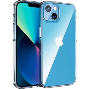 iPhone 13 Kılıf 6.1 Inch Şeffaf Süper Silikon Kamera Korumalı