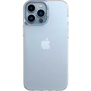 Caseart Apple iPhone 13 Pro Max Kapak Lens Standlı Sararmaz Şeffaf Silikon Kılıf - Mavi
